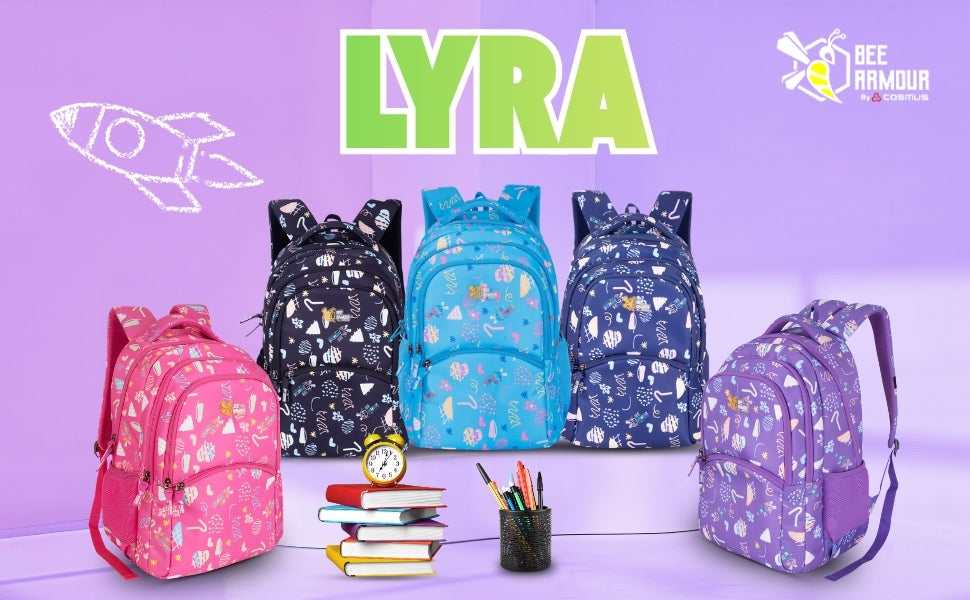 Bee Armour Lyra Sweet Treats 37L School Backpack Ice Cream Candy Fun Edition Kids Bag Banner
