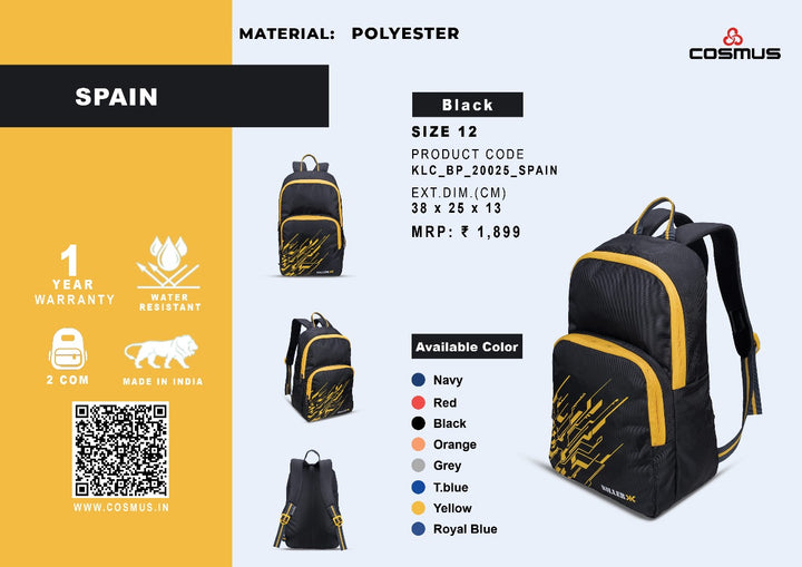 Spain Backpack Killer Spain 12L Mini Backpack – COSMUS LIFESTYLE PVT LTD