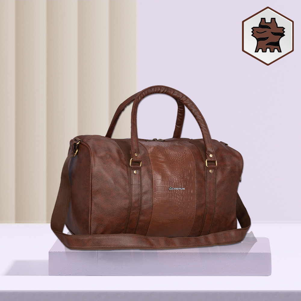 Buy Go everywhere Vegan Leather Duffle Bag - 20 L Online | AirCase