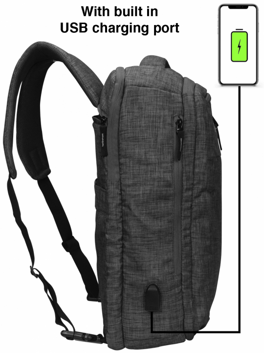 Buy BEE Armour Carbon plus Grey Laptop Backpack Bag Manufacturer